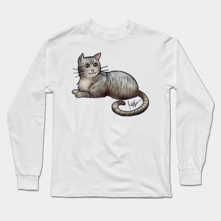 Cat - American Shorthair - Gray Tabby Long Sleeve T-Shirt